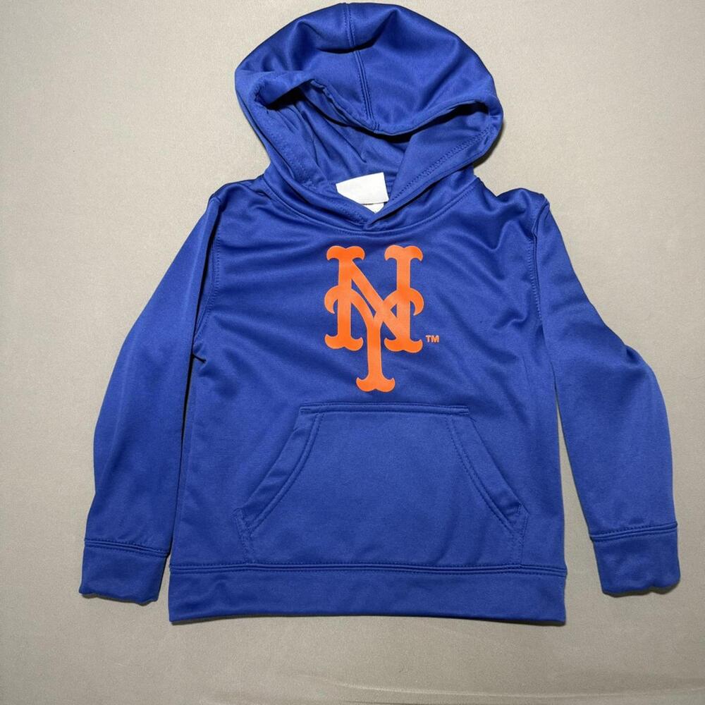 Kids' New York Mets Blue Hoodie Sweatshirt - Size 4